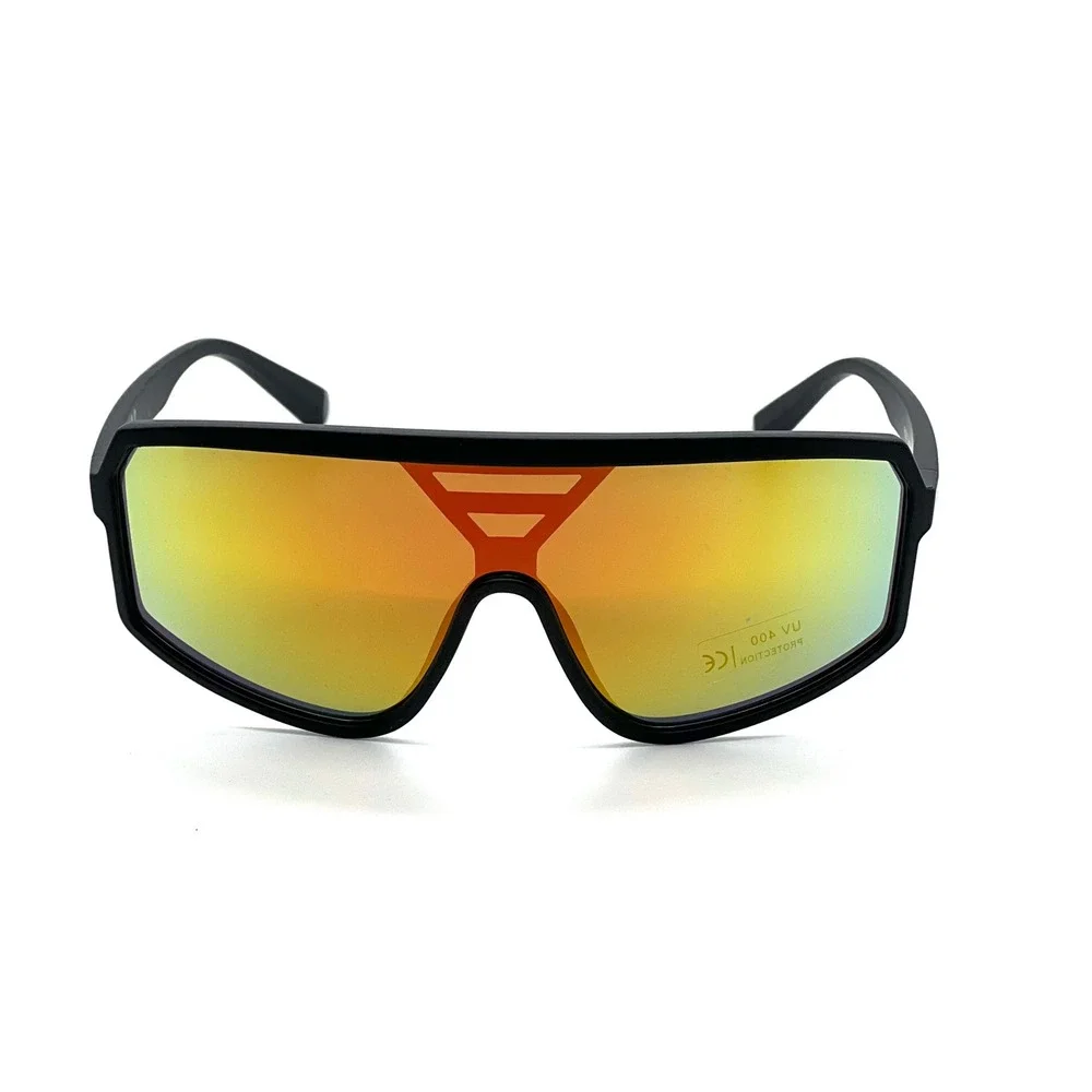Shield Sunglasses Mirrored Lens Futuristic Visor Sport Rave Party Sunglasses New